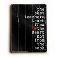One Bella Casa One Bella Casa 0004-0581-20 18 x 24 in. The Best Teachers Planked Wood Wall Decor by Cheryl Overton 0004-0581-20